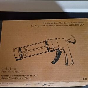 Pampered Chef Cookie Press - Brown Kraft Box Illustration